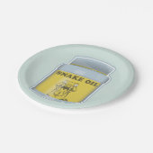 Slangolie alternatieve geneeskunde papieren bordje (Gekanteld)