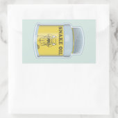 Slangolie alternatieve geneeskunde rechthoekige sticker (Tas)
