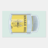 Slangolie alternatieve geneeskunde rechthoekige sticker (Voorkant)