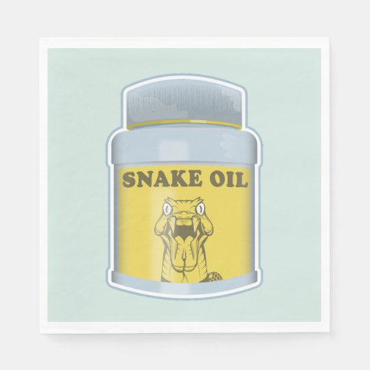 Slangolie alternatieve geneeskunde servet (Voorkant)