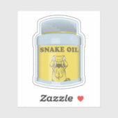 Slangolie alternatieve geneeskunde sticker (Vel)