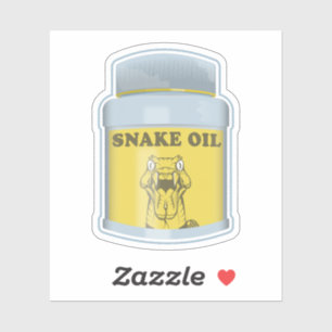 Slangolie alternatieve geneeskunde sticker
