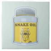 Slangolie alternatieve geneeskunde tegeltje (Voorkant)