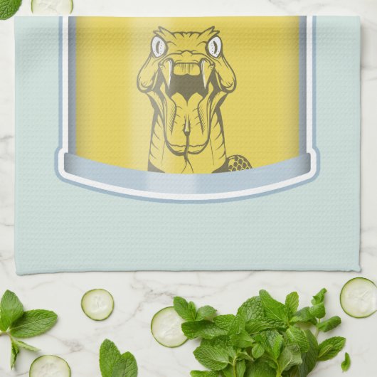 Slangolie alternatieve geneeskunde theedoek (Gevouwen)