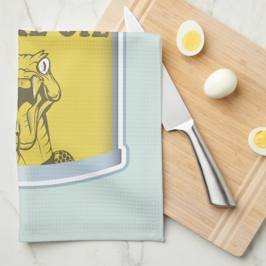 Slangolie alternatieve geneeskunde theedoek (Quarter Fold)