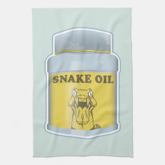 Slangolie alternatieve geneeskunde theedoek (Verticaal)