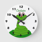 Slangontwerp Persoonlijk Ronde Klok (Voorkant)