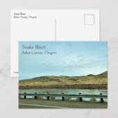 Slangrivier, Baker County, Oregon Briefkaart (Voorkant / Achterkant)
