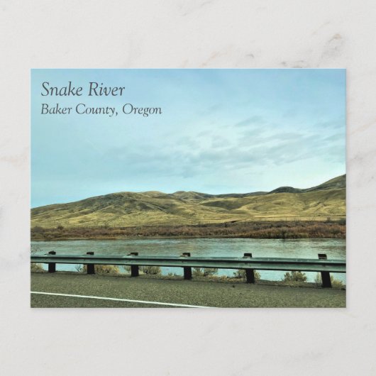 Slangrivier, Baker County, Oregon Briefkaart (Voorkant)