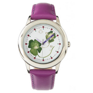 SLANGSE SCHAMROCKLADIES MET HARTS HORLOGE
