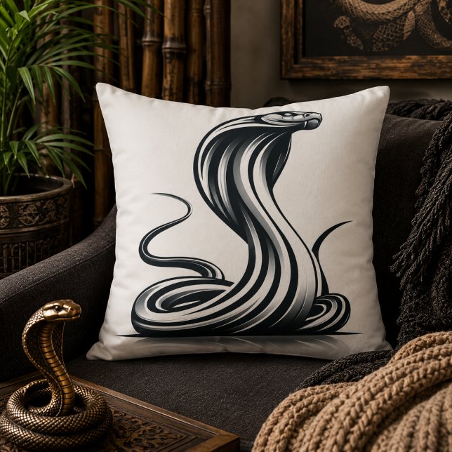 Slangvormig comfort: Cobra-vormig kussen voor exot (Serpentine Comfort: Cobra-Shaped Pillow for Exotic)