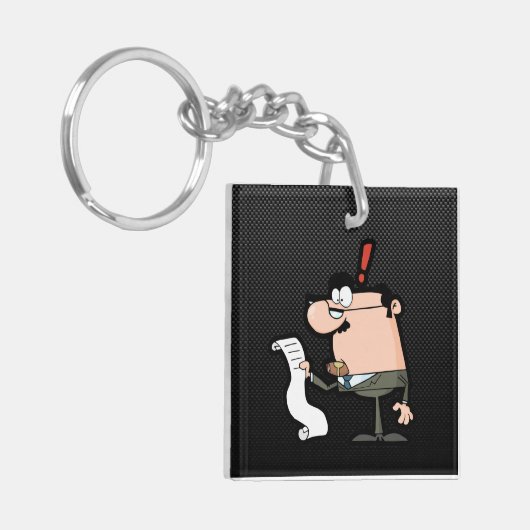 Slank accountant sleutelhanger (Voorkant Links)