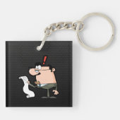 Slank accountant sleutelhanger (Achterkant)