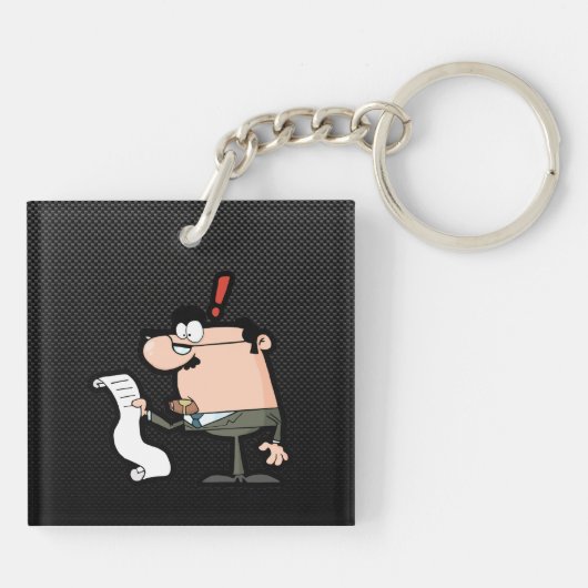 Slank accountant sleutelhanger (Achterkant)