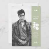 Slank Afstudeerder Afstuderen Aankondiging (Voorkant)