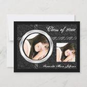 Slank Afstuderen zwart/Lijst  Kaart (Voorkant)