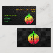 Slank, akoestisch gitaar visitekaartje (Voorkant / Achterkant)