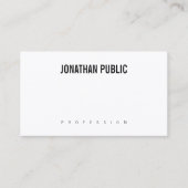 Slank B&W modern design Professional elegant Visitekaartje (Voorkant)