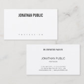 Slank B&W modern design Professional elegant Visitekaartje (Voorkant / Achterkant)
