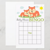Slank baby shower bingo (Voorkant / Achterkant)