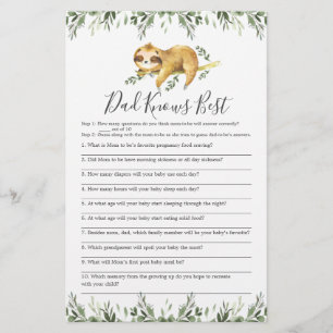 Slank Baby shower Papa kent best game