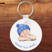 Slank Baby Sleutelhanger - Aangepaste tekst (Voorkant)