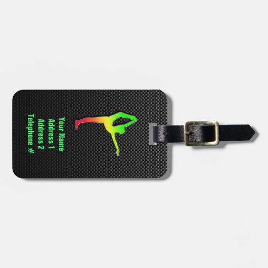 Slank ballet bagagelabel (Voorkant horizontaal)