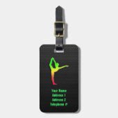 Slank ballet bagagelabel (Voorkant verticaal)