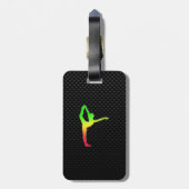 Slank ballet bagagelabel (Achterkant verticaal)