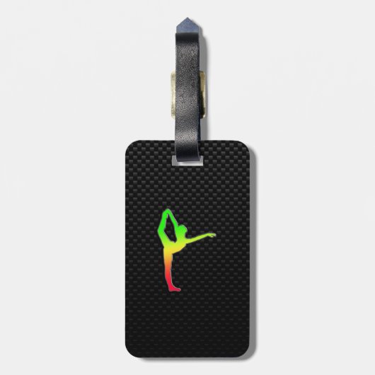 Slank ballet bagagelabel (Achterkant verticaal)