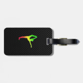 Slank ballet bagagelabel (Achterkant horizontaal)