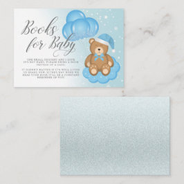 Slank Beer ballon Baby shower Boeken voor Baby Informatiekaartje