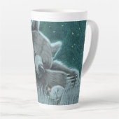 Slank Beer en muis latte Mok (Rechterhoek)