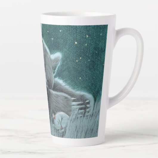 Slank Beer en muis latte Mok (Rechts)