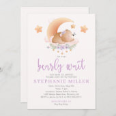 Slank Beer op de doucheruimte "Cloud Baby Girl" (Voorkant / Achterkant)