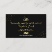 Slank Black Gold Hartelijk dank voor uw aankoop Visitekaartje (Achterkant)