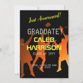 Slank Black Modern Tech Afstuderen Aankondiging (Voorkant)