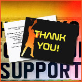 Slank Black Modern Tech Afstuderen Briefkaart