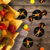 Slank Black Modern Tech Afstuderen Confetti