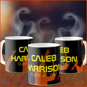 Slank Black Modern Tech Afstuderen Koffiemok