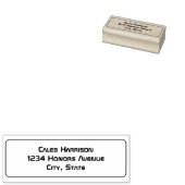 Slank Black Modern Tech Afstuderen Rubberstempel (Gestempeld)