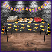 Slank Black Modern Tech Afstuderen Tafelkleed