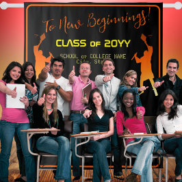 Slank Black Modern Tech Afstuderen Wandkleed