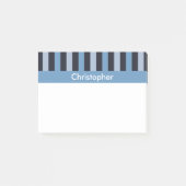 Slank blauw gestreept post-it® notes (Voorkant)