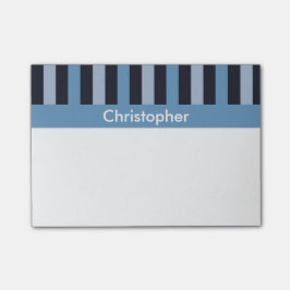 Slank blauw gestreept post-it® notes