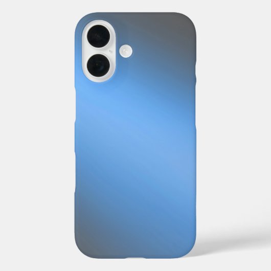 Slank blauw Ombre – iPhone 16 Hoesje (Achterkant)