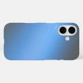 Slank blauw Ombre – iPhone 16 Hoesje (Achterkant (horizontaal))