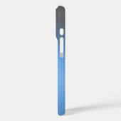 Slank blauw Ombre – iPhone 16 Hoesje (Achterkant / Links)