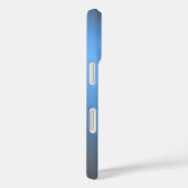 Slank blauw Ombre – iPhone 16 Hoesje (Achterkant / Rechts)