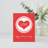 Slank Briefkaart, rood Feestdagenkaart (Staand voorkant)